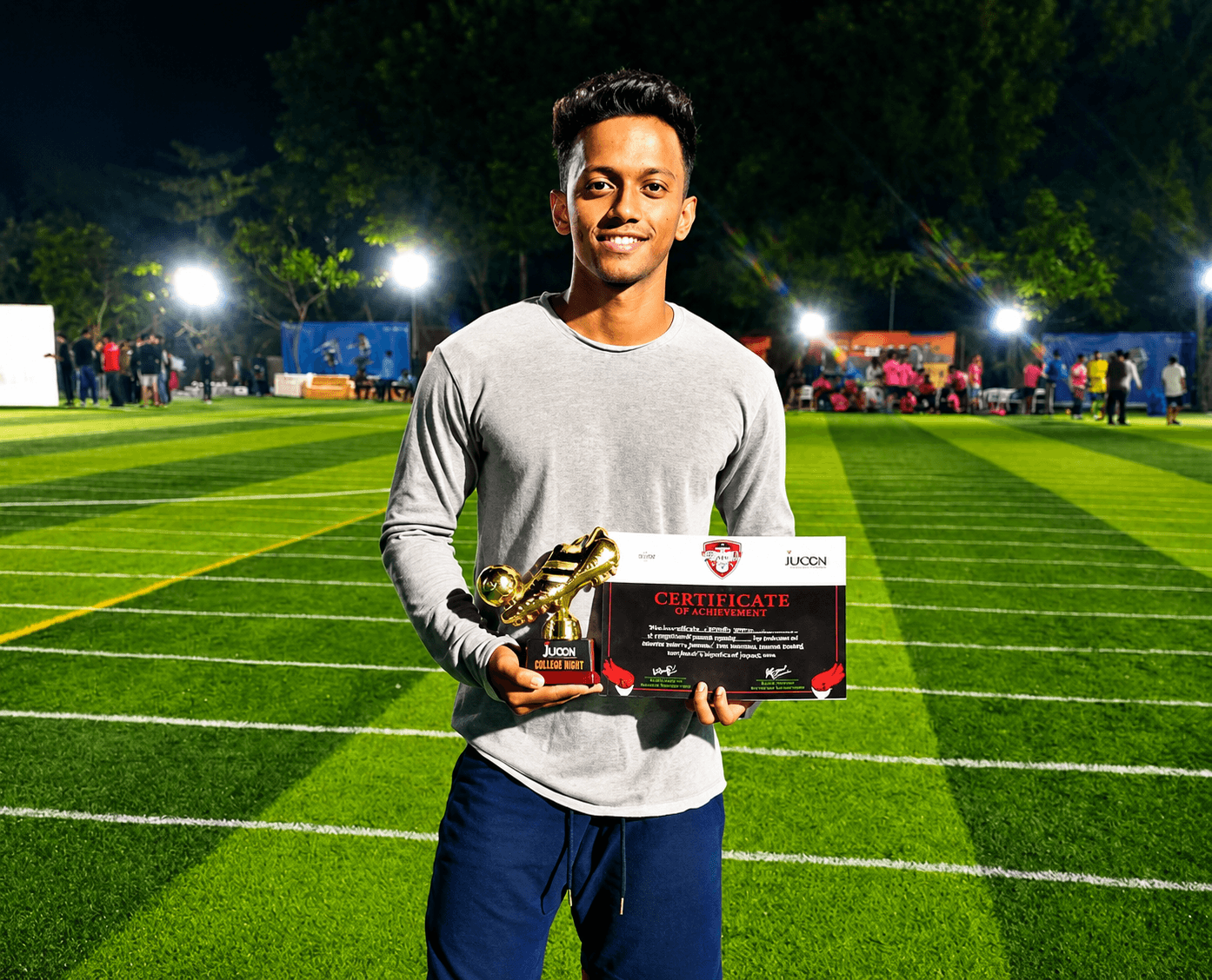 Pranay Kharvi, football coach at Dominion Football Academy